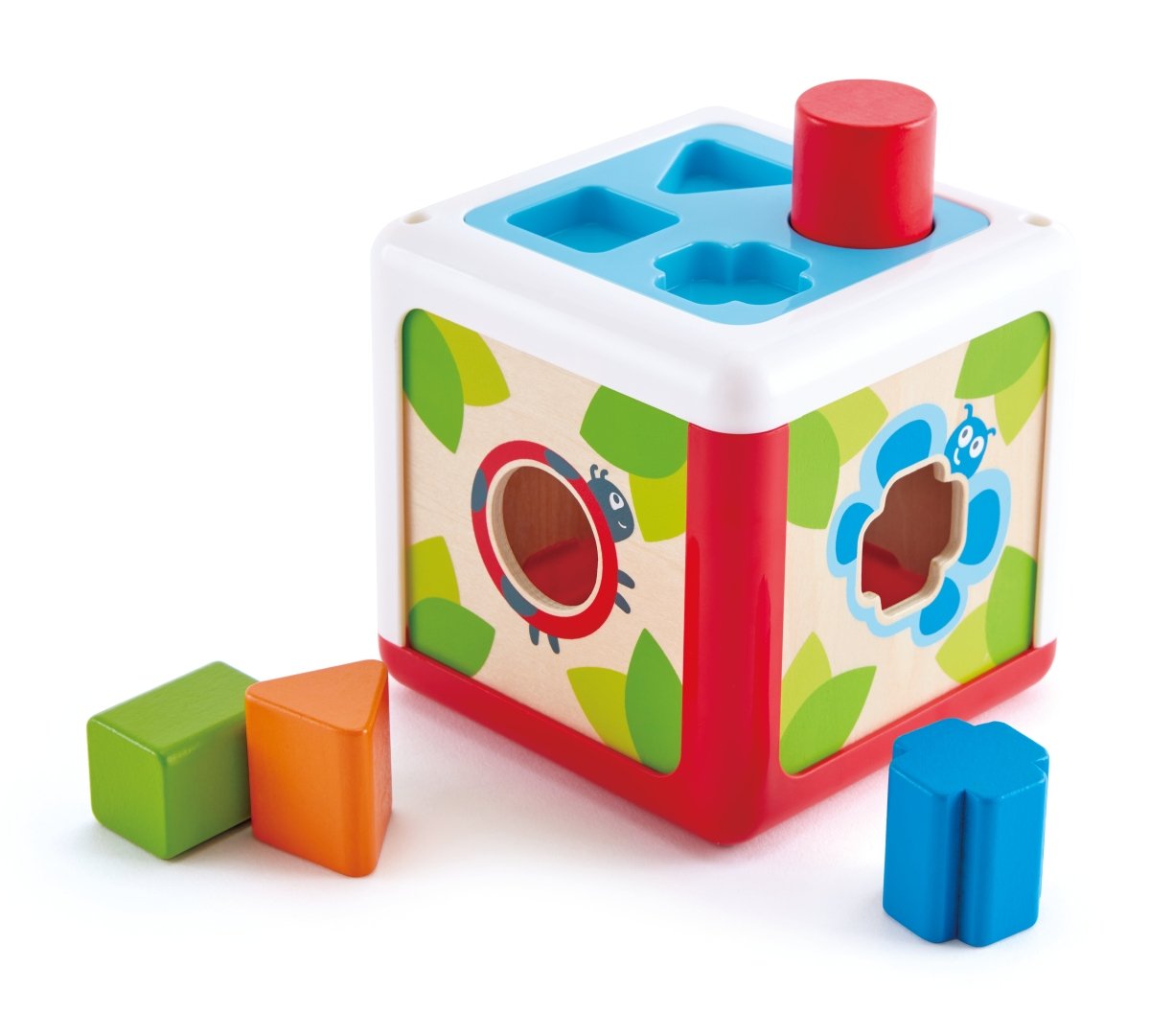Hape Wooden Colorful Shape Sorting Box - Premium for Kids in Qatar | Toysaro.com